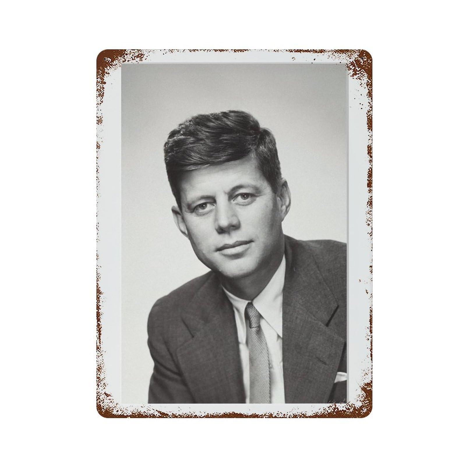 xiaoxiaoshen John F Kennedy, Photography S Wall Decor Art Metal Tin Poster Modern Home Decor Art Home Bar Shop Decorations Vintage Sign 40x30cm