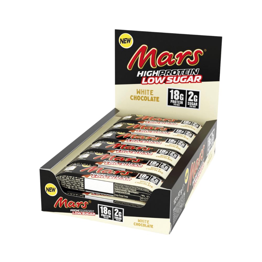 Mars White Low Sugar High Protein Bar (12x57g) Chocolat blanc - Barres - Barres protéinées