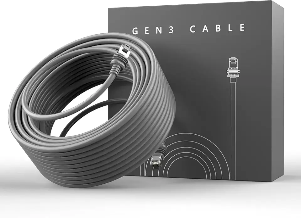 Starlink Cable Gen3 6,5FT/2M para Starlink Gen 3 Kit padrão, extensão de substituição Star Link V3 cabo impermeável cinza