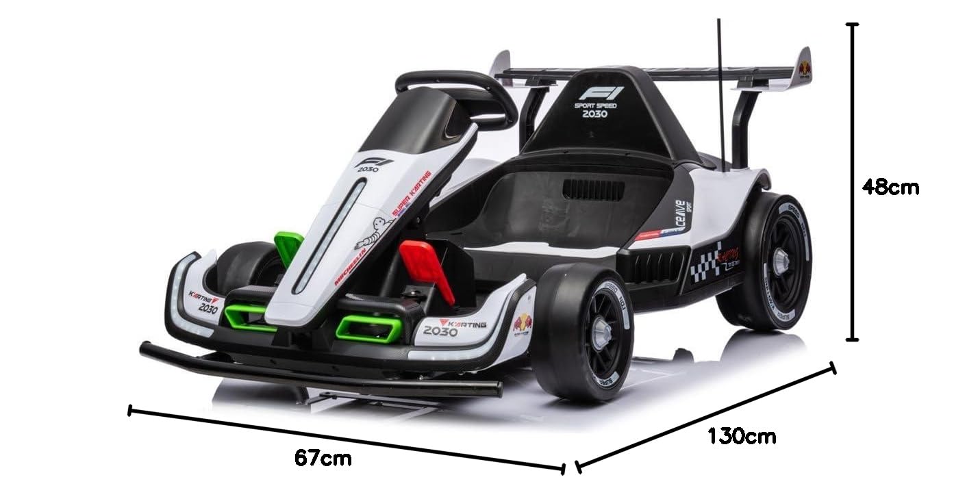 Formula2 Gokart 24V Drift 15 km/h, para niños de más de 4 años