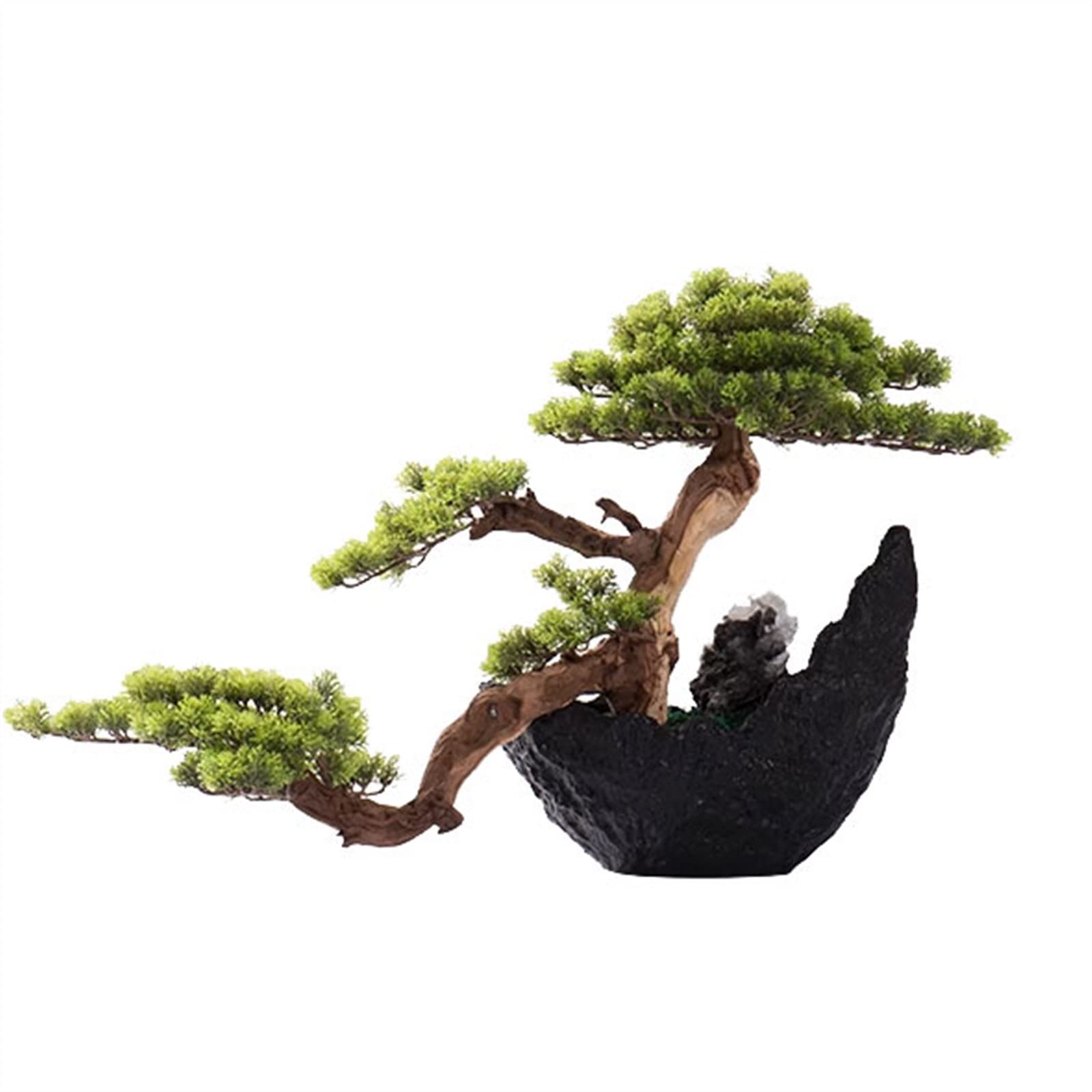 GTHTUHFD Simulation Tree Artificial Bonsai Tree Indoor Simulated Greenery Bonsai Wood Decorative Bonsai With Resin Flower Pot