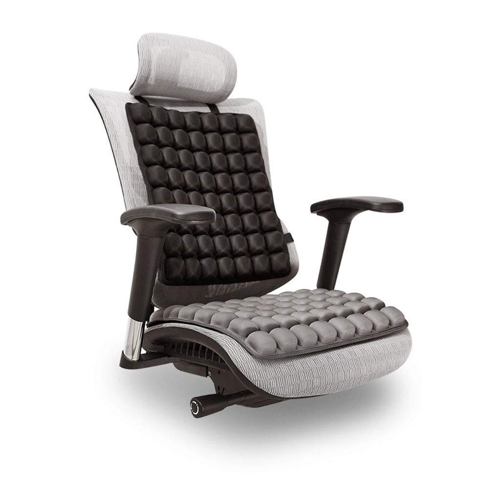 Cojín Inflable de Aire para automóvil, Oficina y Silla de Ruedas - Cojín Inflable antiescaras para ortopedia Alivio del Dolor y la presión - 16 "x16,Gray
