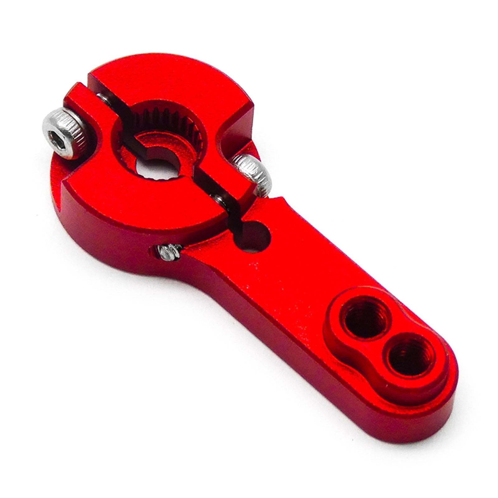 GPM 7075 Alloy 21T Servo Saver Set Horn W. Built-in Spring for ARRMA1/18 Granite Grom Mega 380 ARA2102 Typhon Grom ARA2106 (Red)