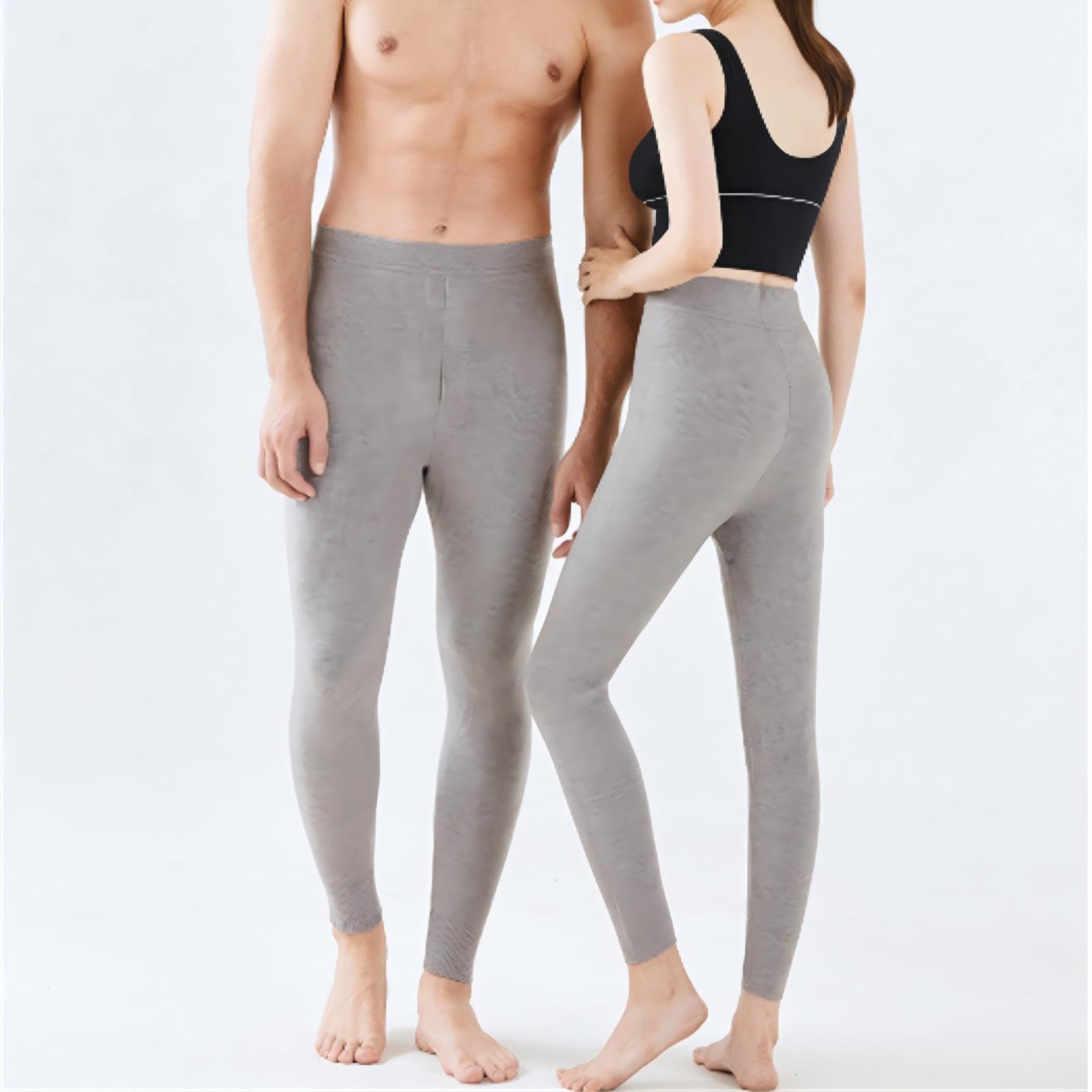 Pantaloni inferiori da uomo in lana merino, biancheria intima termica pesante di peso medio traspirante e resistente agli odori, unisex