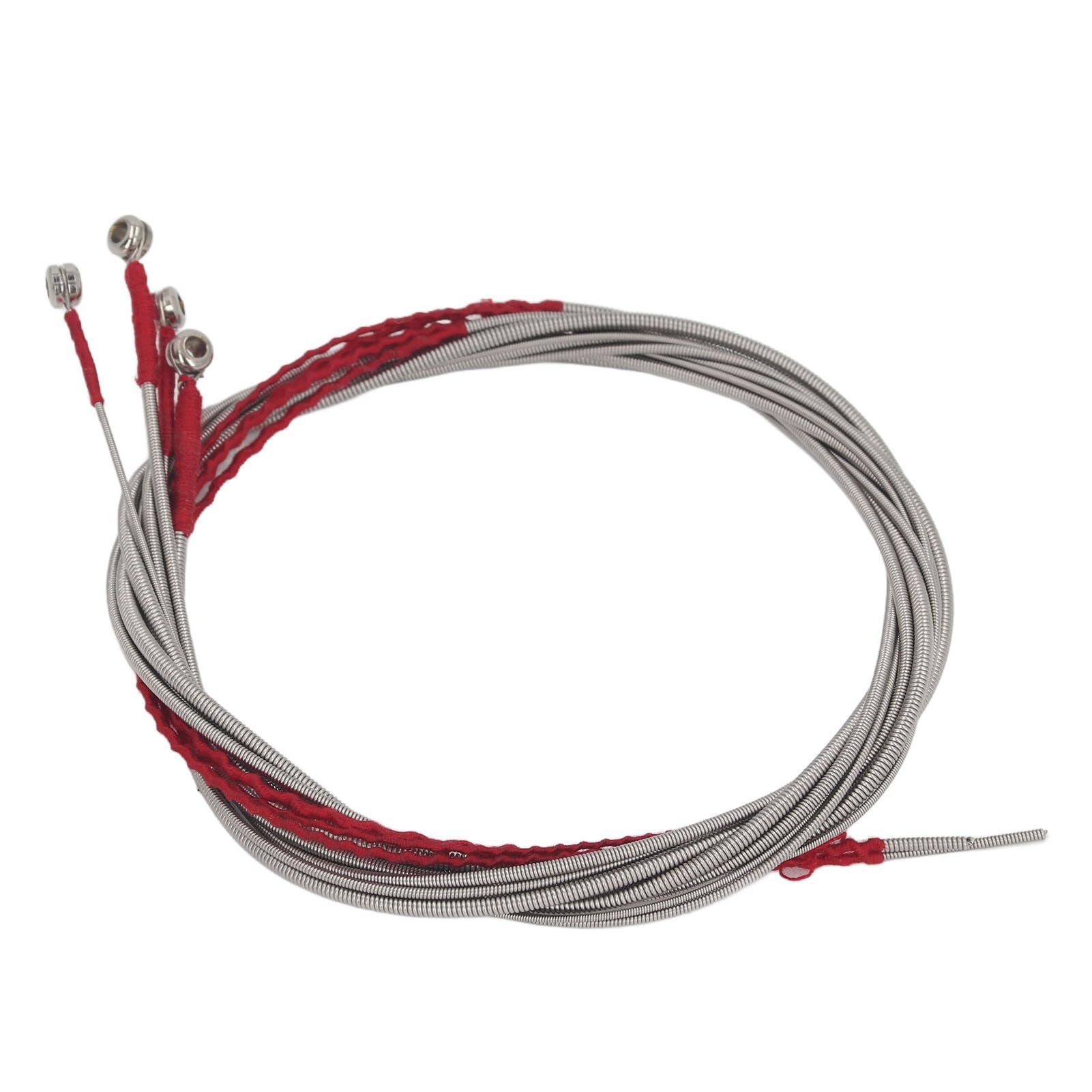 4Pcs Acoustic Bass String Set, Stainless Steel Bass String Replacement for Beginner Intermediate Professional Bass Player