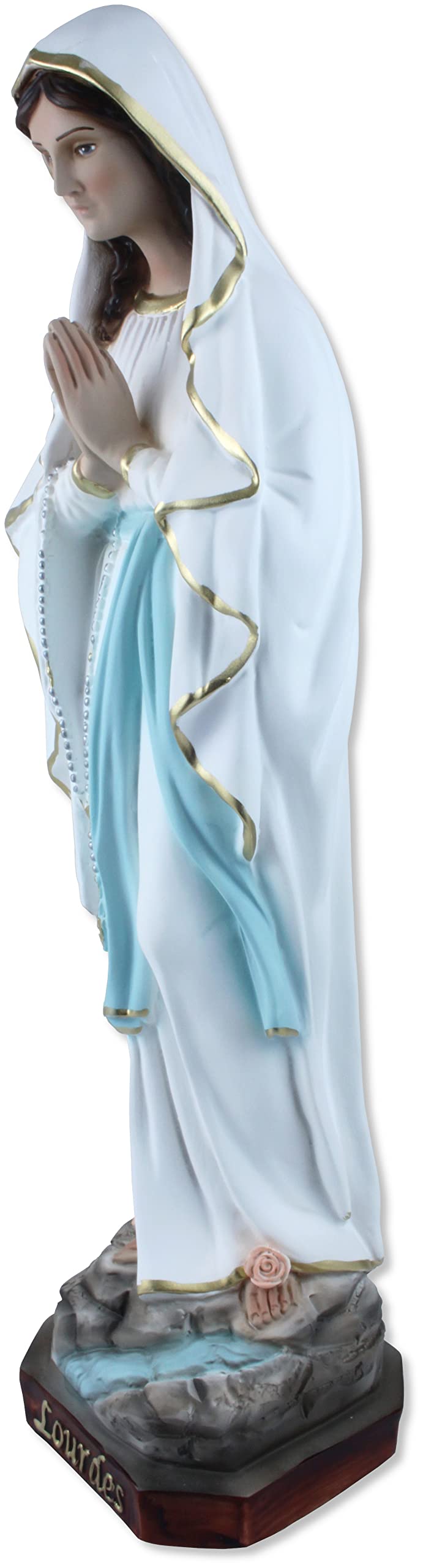 Proposte Religiose Statua della Madonna di Lourdes in Resina Dipinta a Mano - Cm 50 MADE IN ITALY