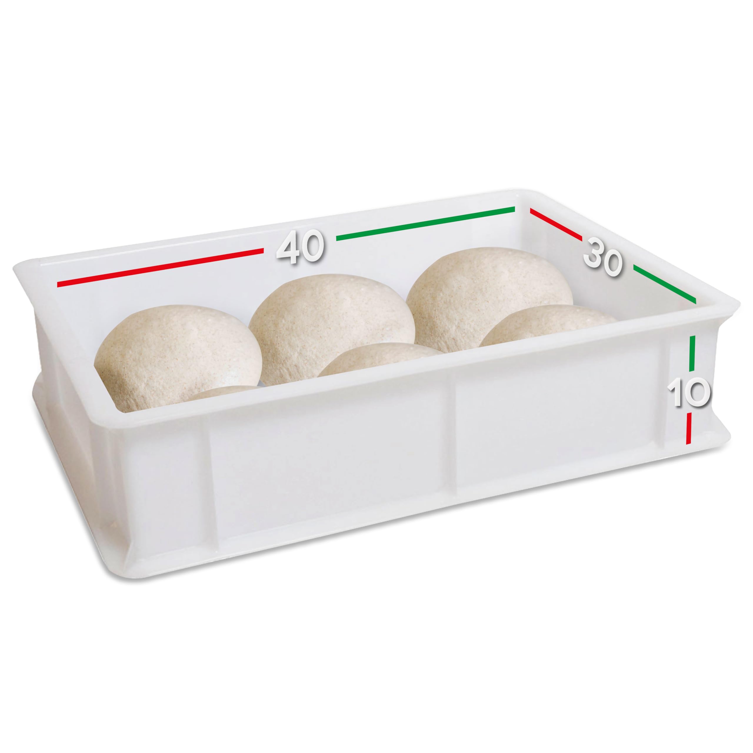 hefeteig aufbewahrung LUNEDA 1 Behälter für Hefeteig, Behälter aus Polyethylen-Kunststoff für Teig, Pizzateig, Brot 12 Liter, hergestellt in Italien, 30 x 40 x 10 cm (nur Schale) Gewerbe, Industrie & Wissenschaft Category:Kinder Jugend Fahrräder_Damen Praktische Halterungen für Akku-Werkzeuge Größe:DIN A4. Ordner