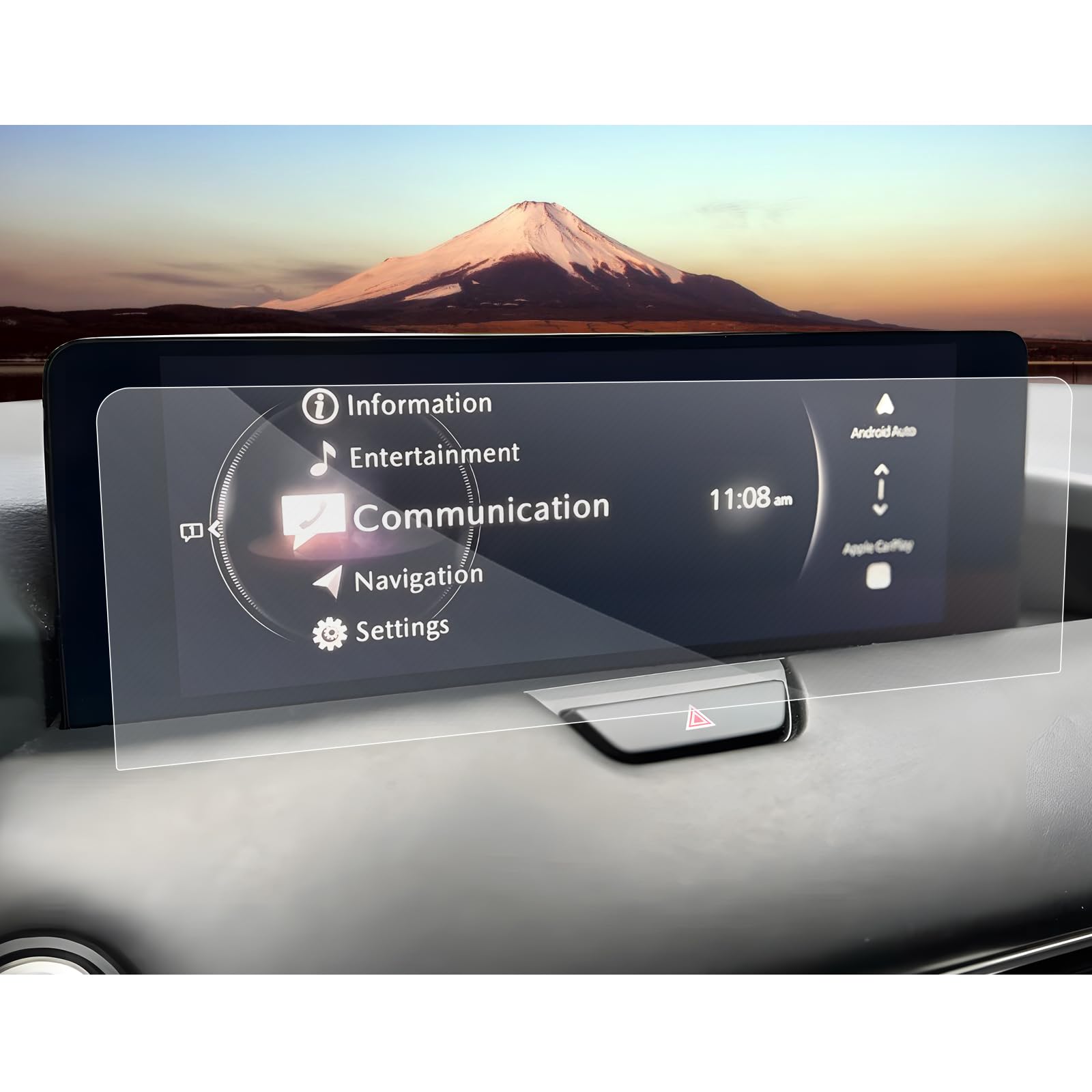 SXCY for 2024 2025 Mazda CX-90/2025 CX-70 Screen Protector for 2024 2025 Mazda CX90 2025 CX70 Touch Display Screen Protector 12.3 Inch[2PCS Nano Soft][Nonporous]