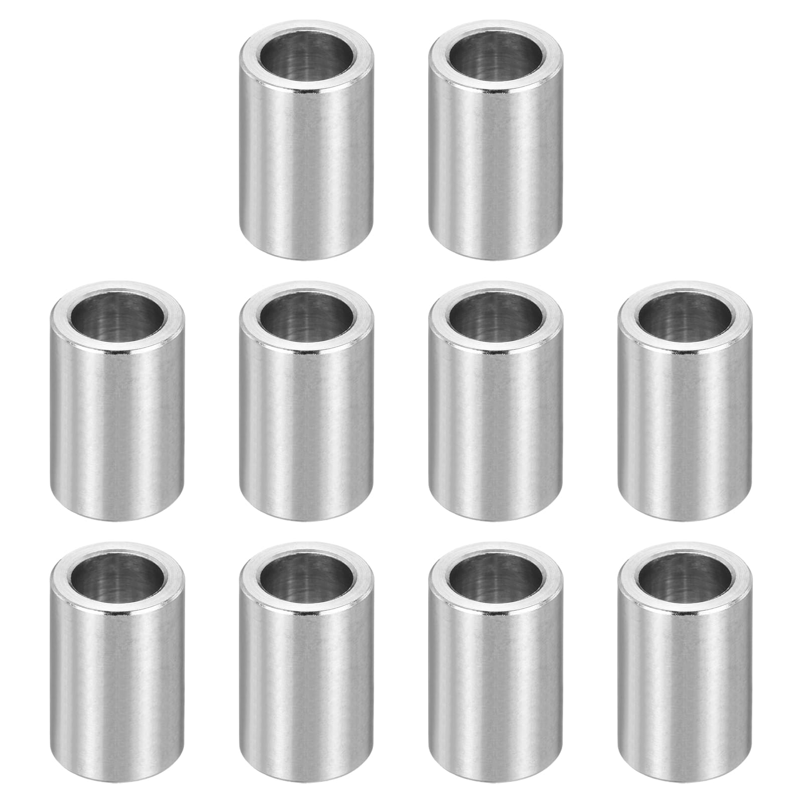 PATIKIL M8 Stainless Steel Spacers, 12Pcs Metal Spacer 8mm ID x 12mm OD x 18mm L Screw Standoff for 5/16" or M8 Screw