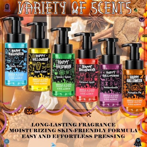 Image of 6 Pack Halloween Foaming Hand Soap with Pump, Scented 8.75 Fl oz