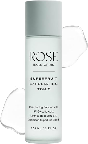 ROSE Ingleton MD SuperFruit Glycolic Acid 8% Exfoliating Toner, AHA Toner for…