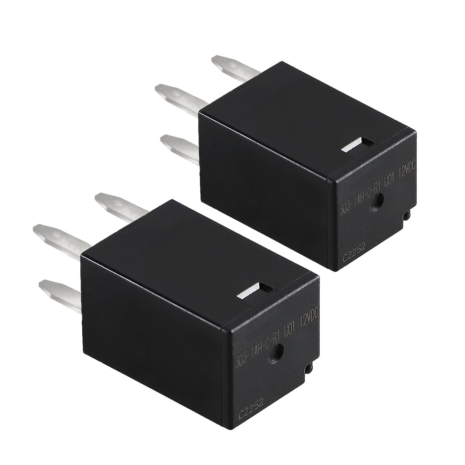 HIMARKLIF 2PCS Micro Automotive Relays 12VDC 4Pins Compatible with Polaris RZR ACE Slingshot Scrambler Ranger Sportsman Cooling Fan Relay Replace#