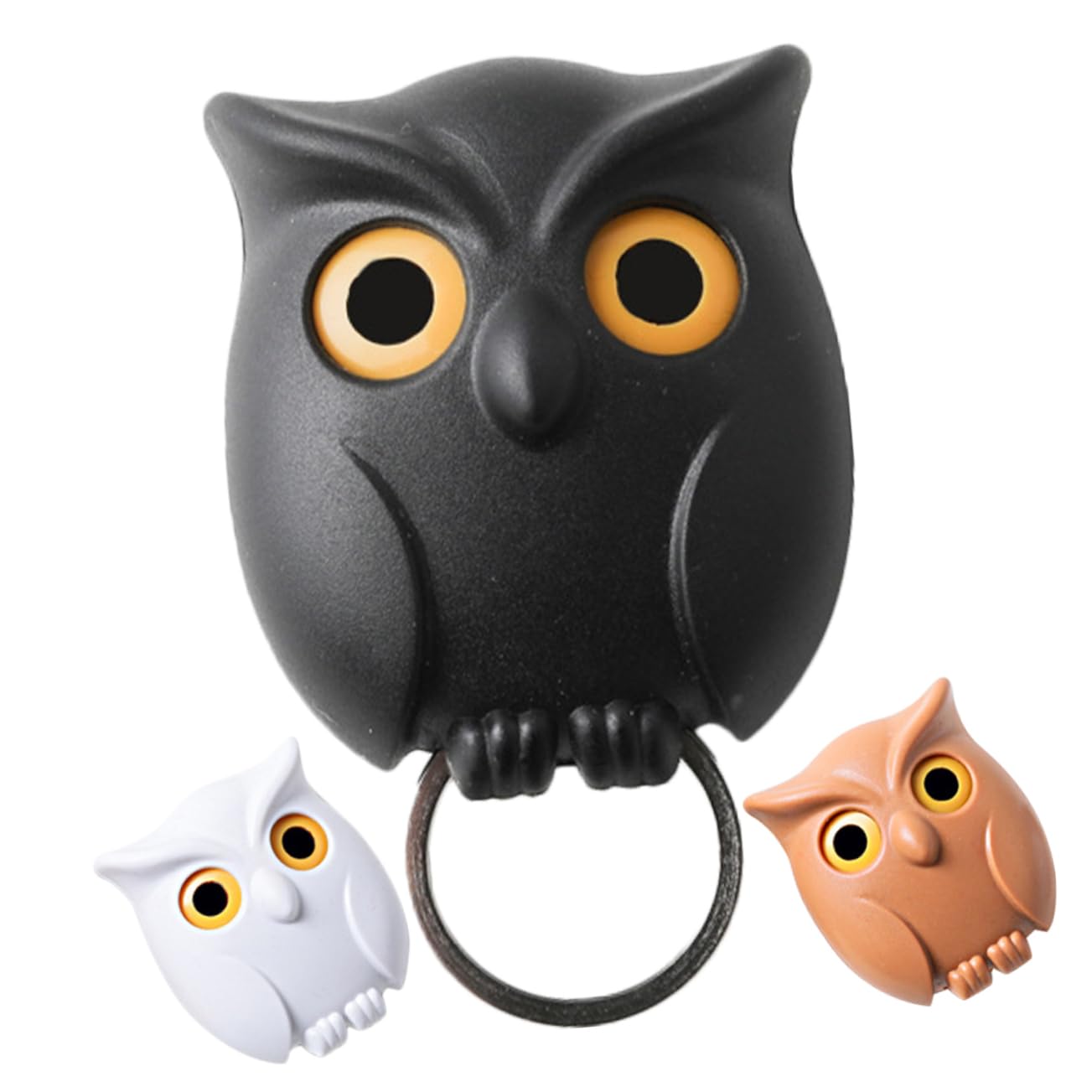 OUNONA 2 Set Ganci Per Chiavi Adesivi Forma Appendini Decorativi Per Ingressi E Cucine Facili Da Installare Trapano Pratici E Resistente 3 Pezzi*2