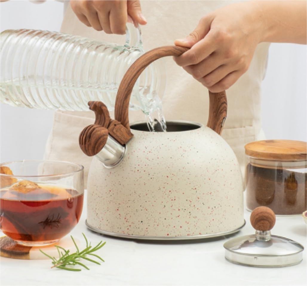 Czajnik Kuchenka Gazowa Czajnik Z Gwizdkiem Ze Stali Nierdzewnej Płyta Kuchenna Izolowaną Płytą Kuchenną Składany Drewniany Uchwyt Czajnik Do Domu
