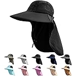 Sun Hat for Men Women with Neck Flap,UPF 50+ UV Protective Hiking Fishing Hats,Wide Brim Sun Hat for Women&Men 