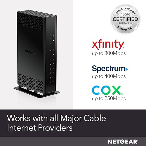 Miniatura 3 de NETGEAR Cable módem con enrutador WiFi integrado (C6230) - Compatible con todos los principales proveedores de cable, incluyendo Xfinity, Spectrum,