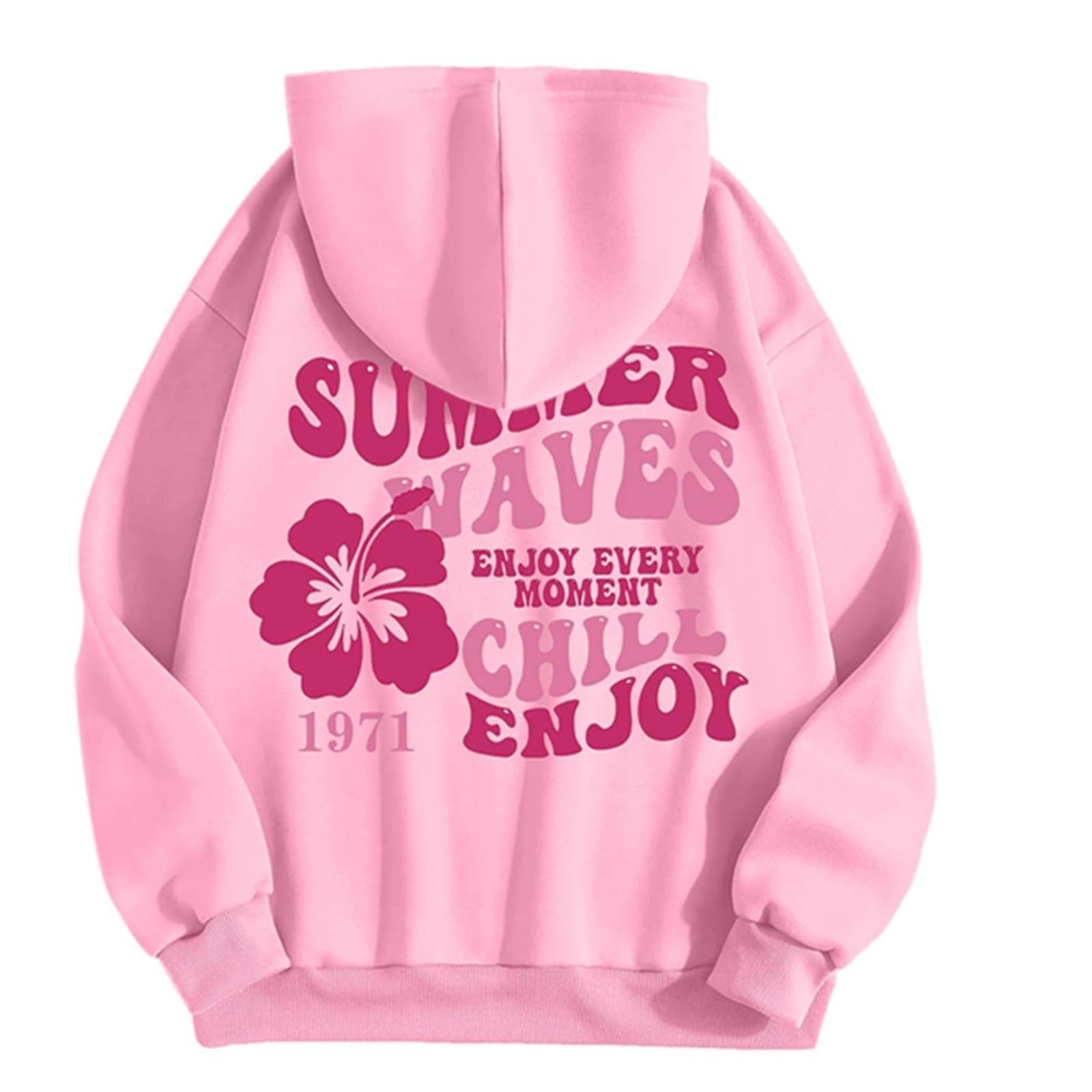 Różowa bluza z kapturem z motywem palmy dziewczęca bluza śliczne bluzy oversize bluza z kapturem damskie bluzy i bluzy z kapturem estetyczna damska bluza z kapturem z długim rękawem bluza z kapturem
