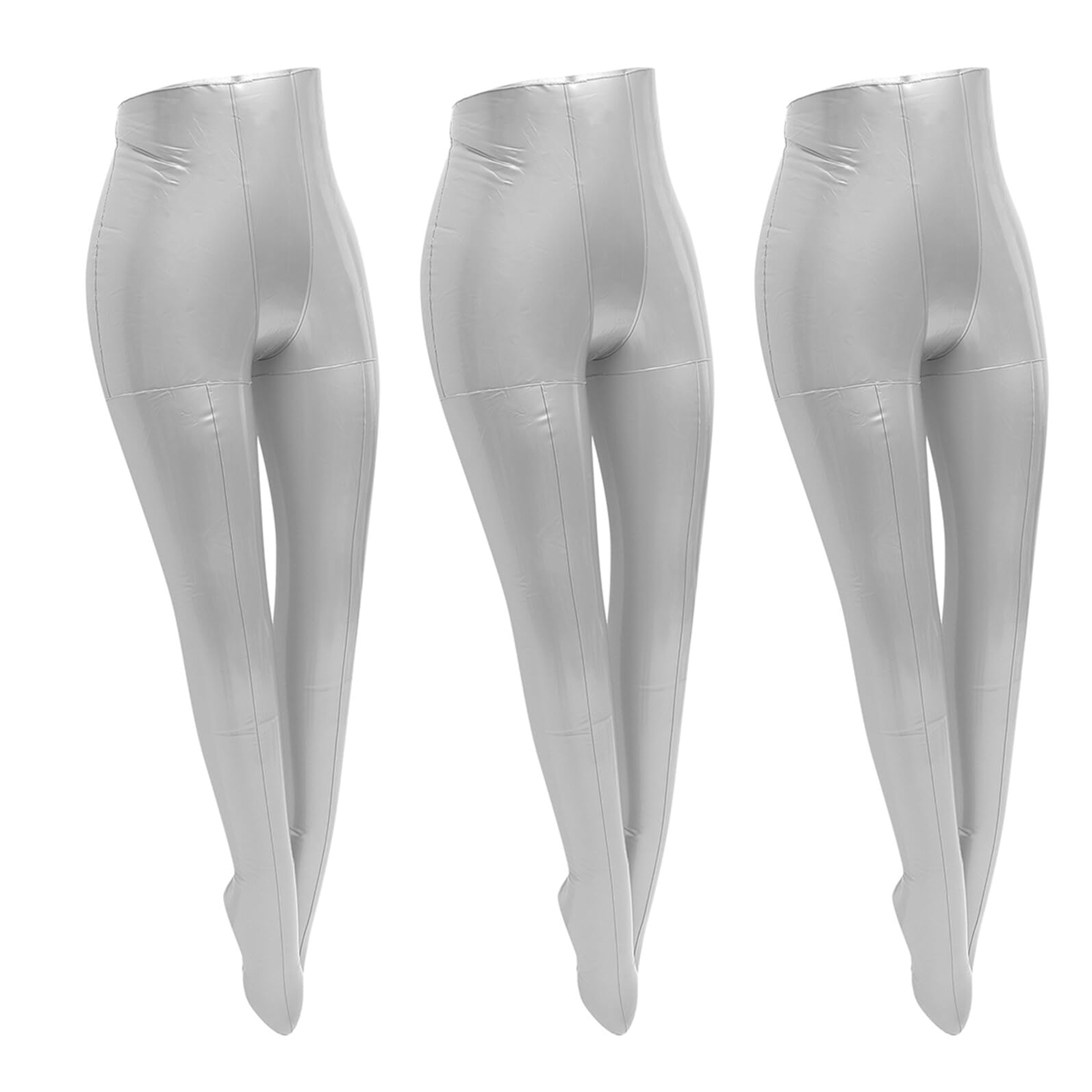 GARVALON Aufblasbares 3 Stück Damen Schaufensterpuppen Bein aus Robustem Kunststoff und PVC Realistische Unterkörper Form für Hosen Leggings und Sockenpräsentation Im Einzelhandel