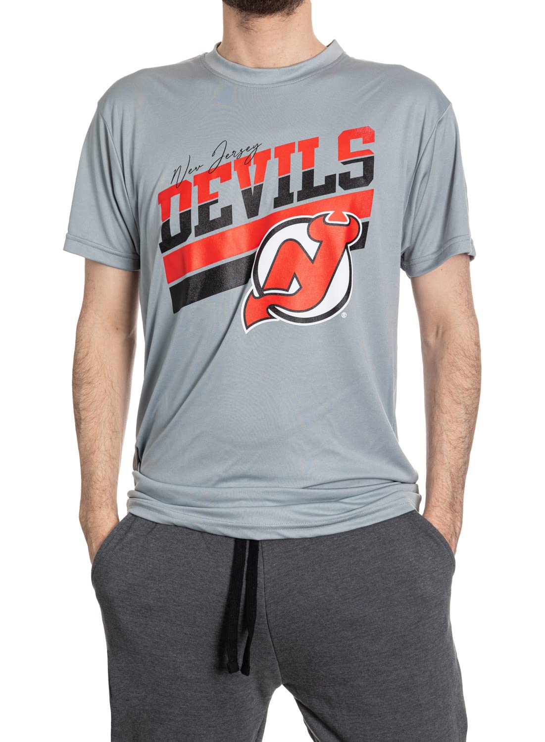 Calhoun NHL Mens Short Sleeve Rash Guard Wicking T-Shirt