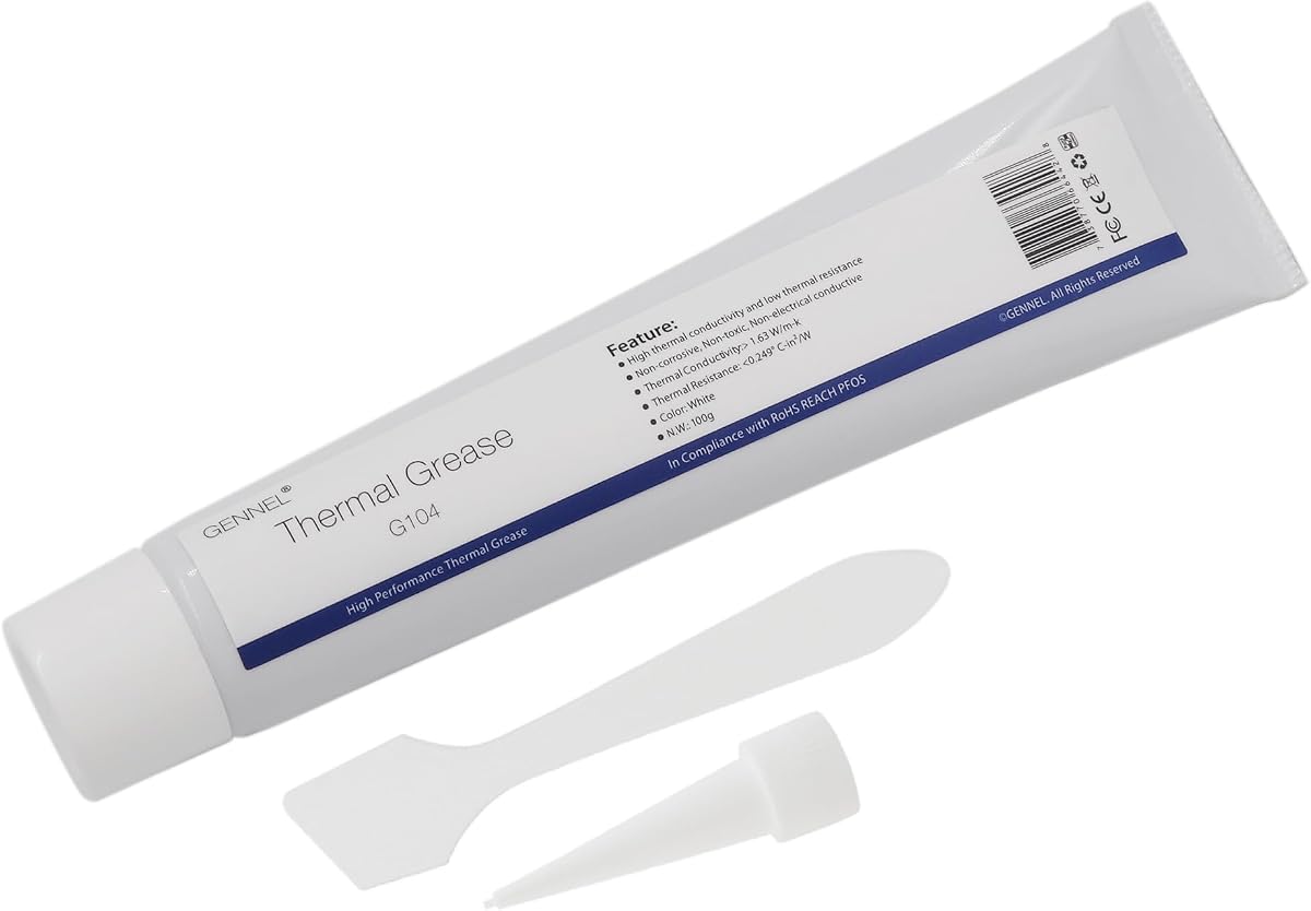 Pasta térmica blanca en tubo G104, 100g, grasa compuesta para disipador de calor de CPU