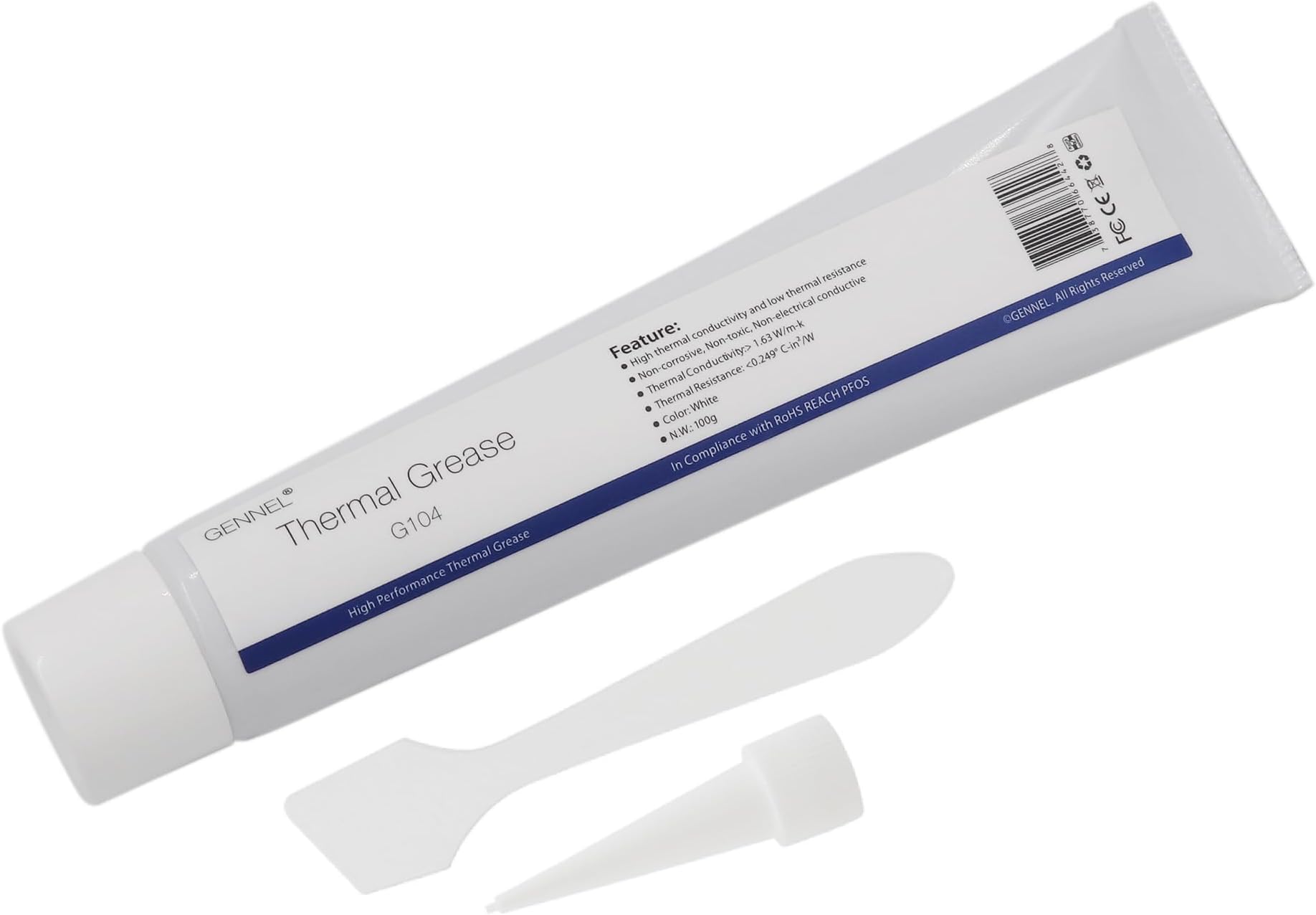 100Gram Tube White Thermal Grease Paste Silicone Compound for PC CPU GPU LED Xbox Cooling