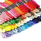 Material: Stickgarn ist aus Polyesterfasern, weich, glatt, langlebig, lange Lagerzeit, kann für eine lange Zeit verwendet werden, fusselt nicht und fällt nicht auseinander.