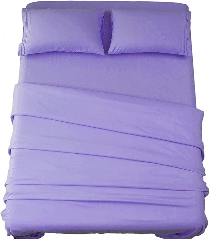 SONORO KATE Bed Sheet Set King 1800 Thread Count Microfiber 16-Inch Deep Pocket 4-Piece