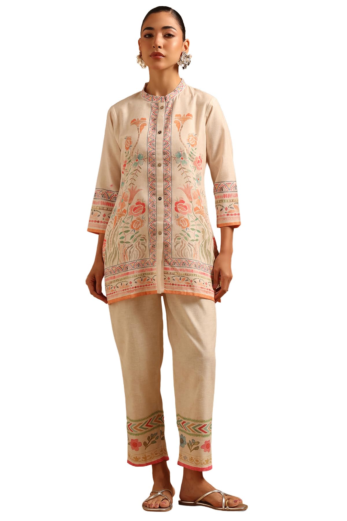 soch Womens Cotton Blend Printed Botanical Co-Ords Set-picture-15