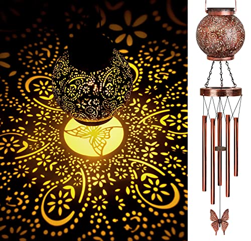 YHmall Solar Wind Chimes for Outside, Butterfly Birthday Gifts for Women by YHmall - Used condition - US$15.31