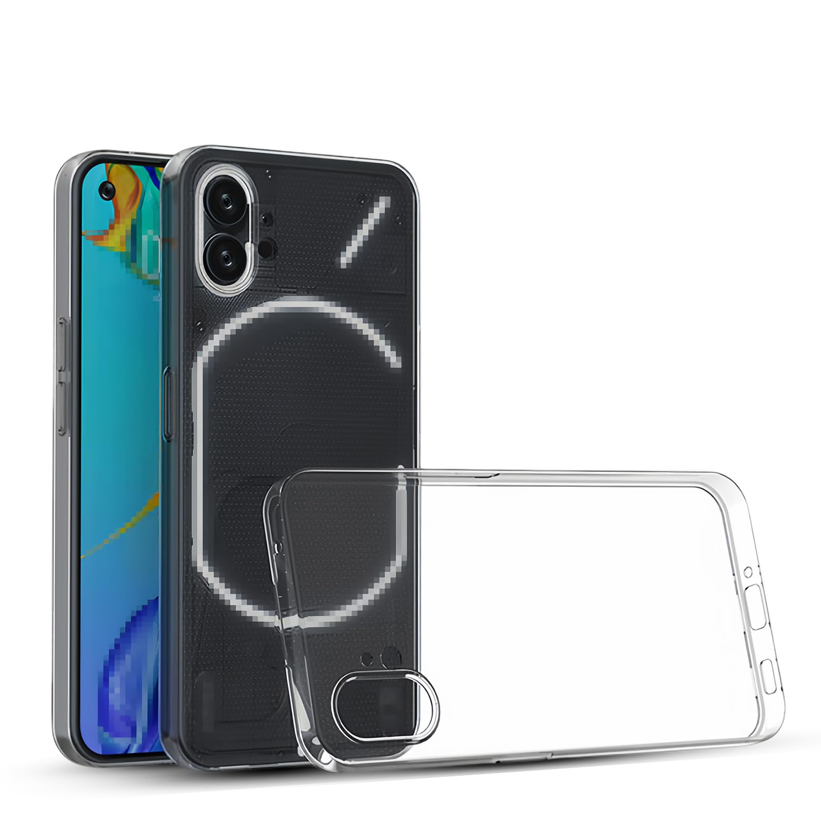 対応 Nothing Phone 1 用 ケース/Nothing Phone (1) ケース 薄型 TPU 黄変防止&指紋防止 耐衝撃 ワイヤレス充電対応 For Nothing Phong 1 透明 カバー