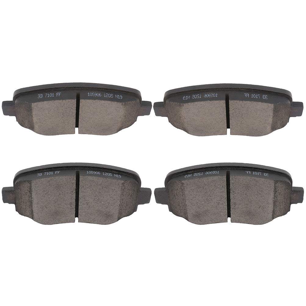 cciyu D1809 Rear Ceramic Brake Pads Kits 4pcs fit For 2015-2017 For Chrysler 200,2016-2019 For Fiat 500X,2014-2020 For Jeep For Cherokee,2016-2020 For Jeep Compass,2015-2019 For Jeep Renegade