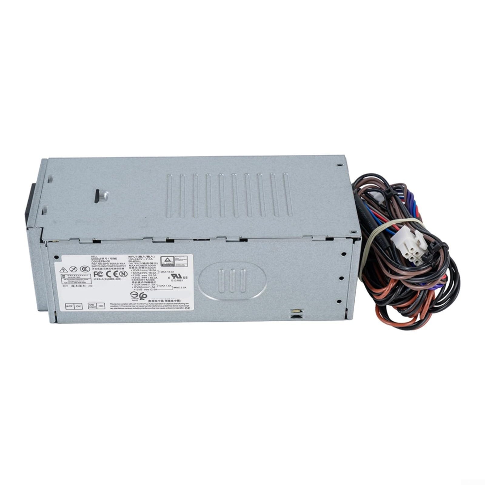 500W Alimentatore D500EPS-01 TPX56 per Dell Vostro 3910 3030 per Optiplex per xps 8950 Latitude, Argento Metallo, Postazione di Lavoro Ufficio