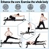 Foldable Portable Pilates Reformer Machine for Home Use, Multi-Functional Home Gym Workout Equipment with Resistance Bands, Compact Fitness Training Reformers for Women