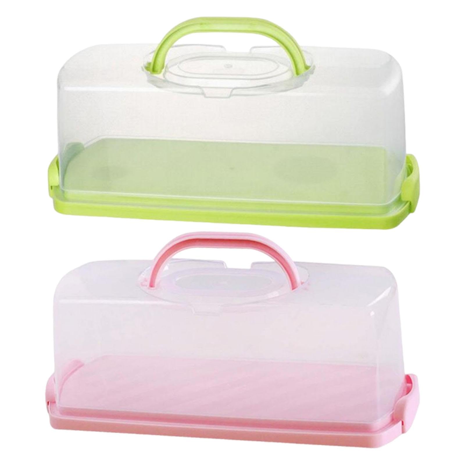 rockible 2 Cajas Rectangulares, Recipientes para Guardar Pasteles, Ideales para Graduaciones.
