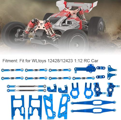 Miniatura 3 de Repuestos de actualización Brazo oscilante C Asiento trasero Kit de haz alto apto para WLtoys 1242812423 112 RC Car para los amantes de los autos RC