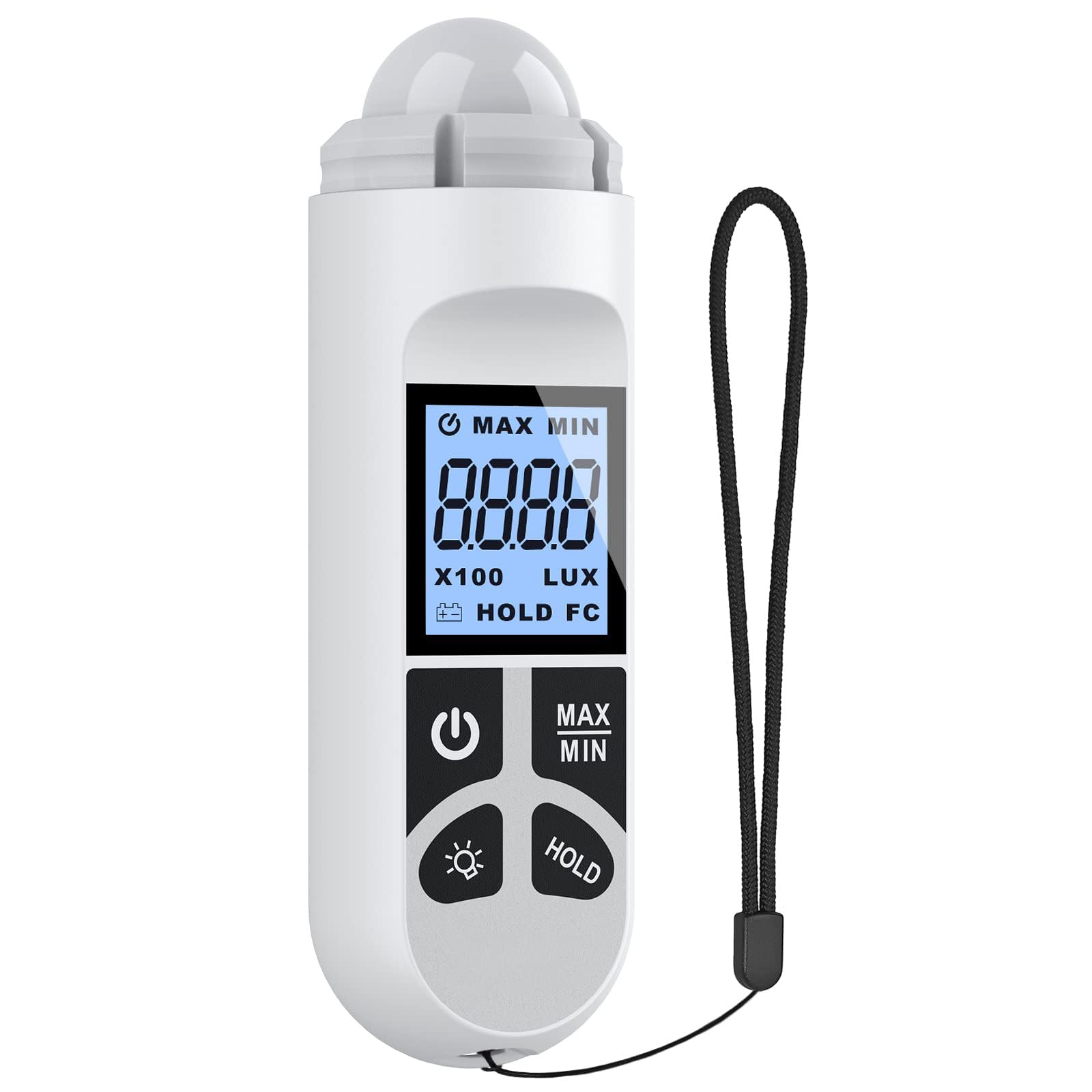 NALACAL Light Meter, Handheld Photometer, Support Max/Min Modes Light Meter Range up to 200,000 Lux Luxmeter Handheld Digital Lux Meter Brightness Measuremen Instrument with LCD Characters Display