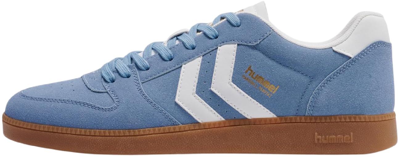 hummel Perfekt CL Handball Sneaker buty zamszowe 226217 niebieskie