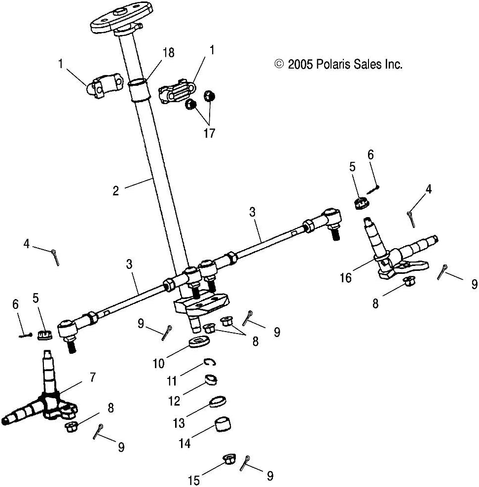 Polaris Genuine OEM Tie Rod Assembly 2002-2006 Predator Sportsman Scrambler 90 0451690