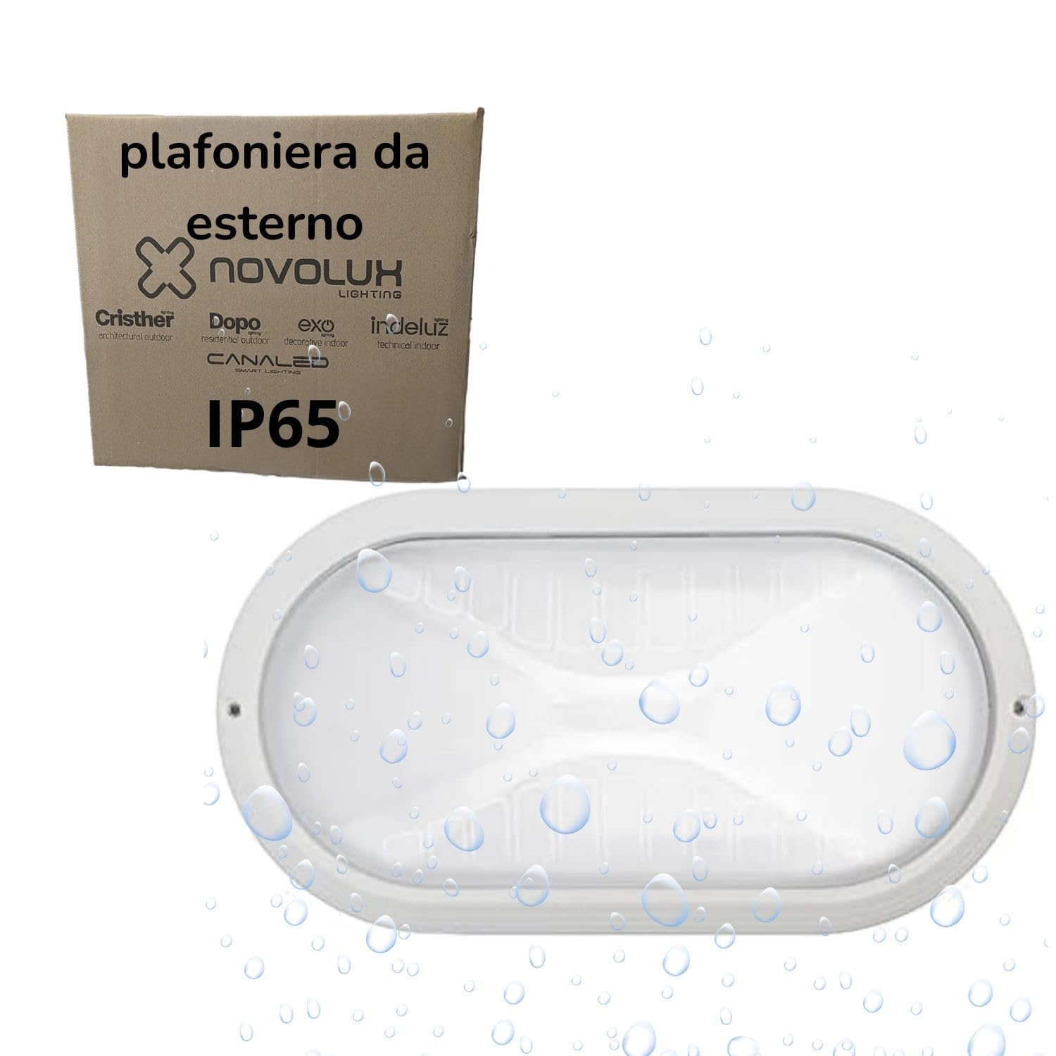 Plafoniera da Esterno PLAFF - Lampada da Parete E27 IP65