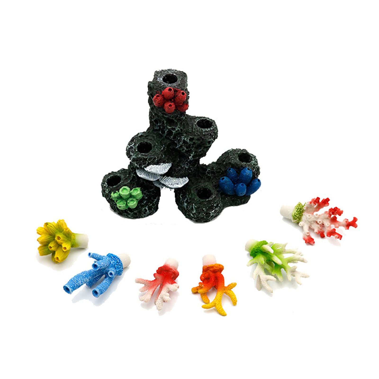 Generisch Polyresin Korallenornamente, Aquarium Dekoration, 21, 1 x 7, 6 x 23, 1 cm, künstliche Korallen Ornamentfische für Aquarium Riff Dekorationen, Aquarium Dekoration
