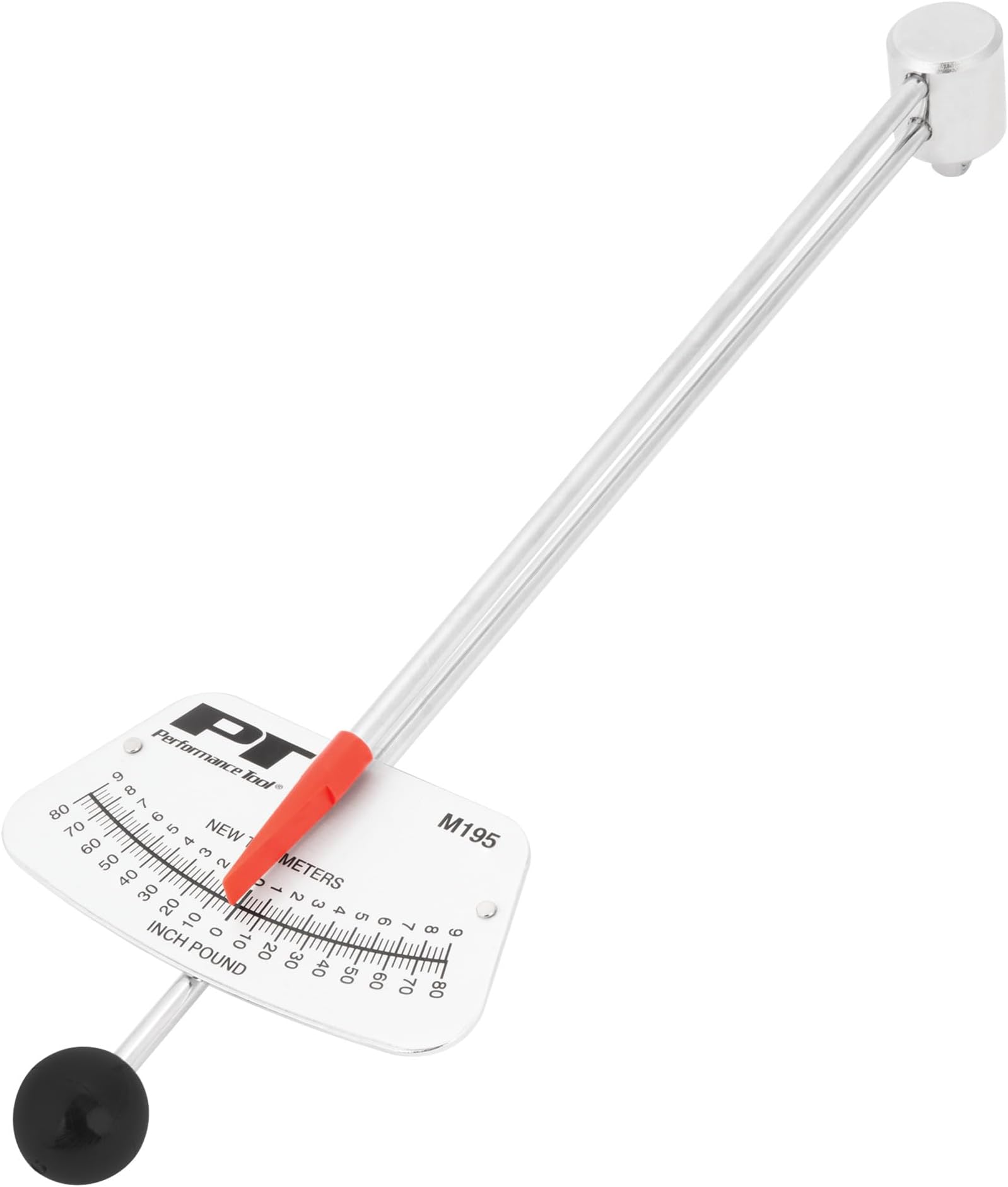 Performance Tool M195 0-80 in-lb. and 0-7 N-m Beam Style Torque Wrench, 1/4"