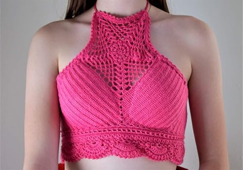 Crochet crop top amazon Clearance