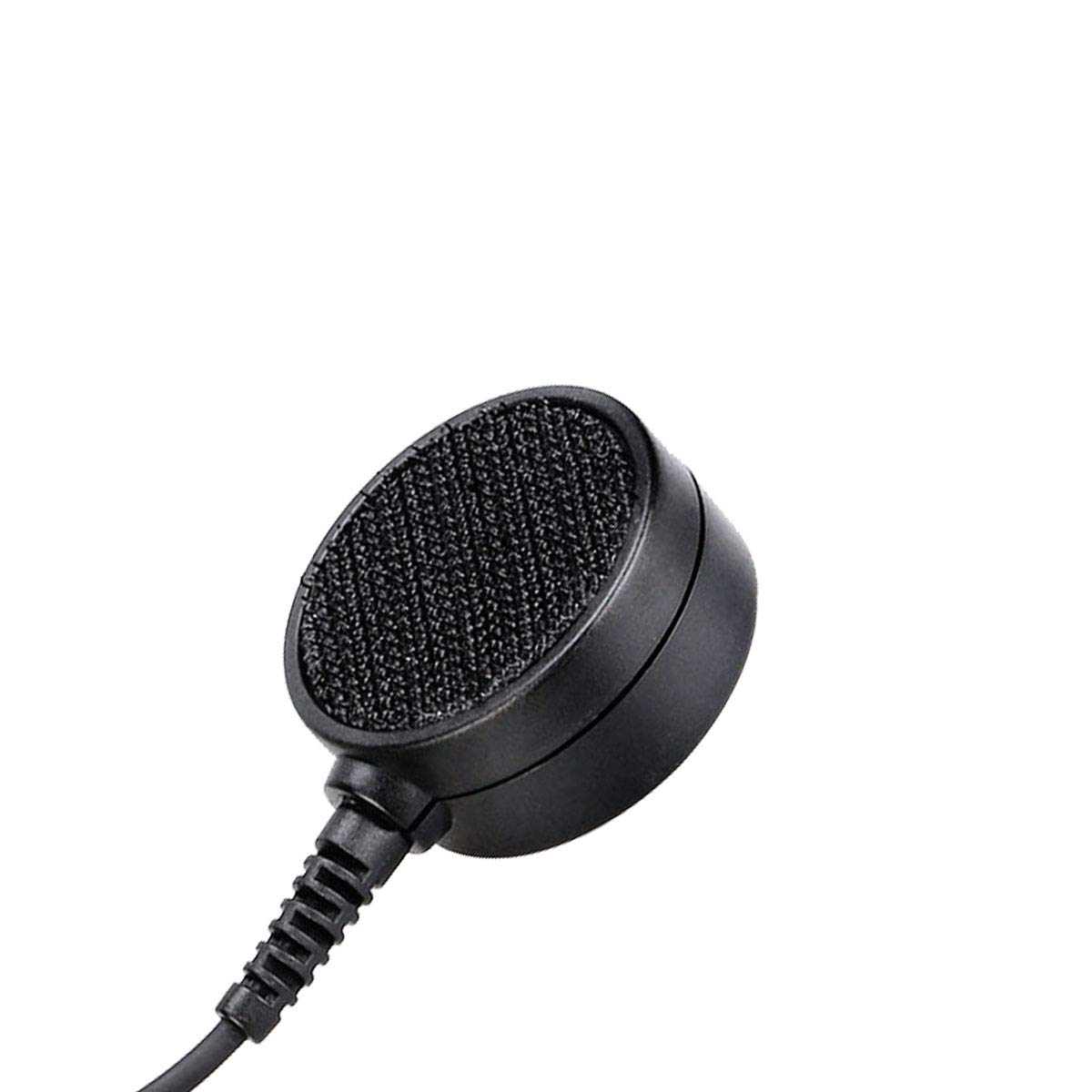 Retevis ETK003 Throat Mic 2 pin Cuffie Throat Mic Tubo Acustico Nascosto con Microfono PTT Compatibile con Walkie Talkie RT24 RT22 RT15 RT619 ESYNiC Nestling Baofeng BF-88E BF-888S UV-5R (1 pz)