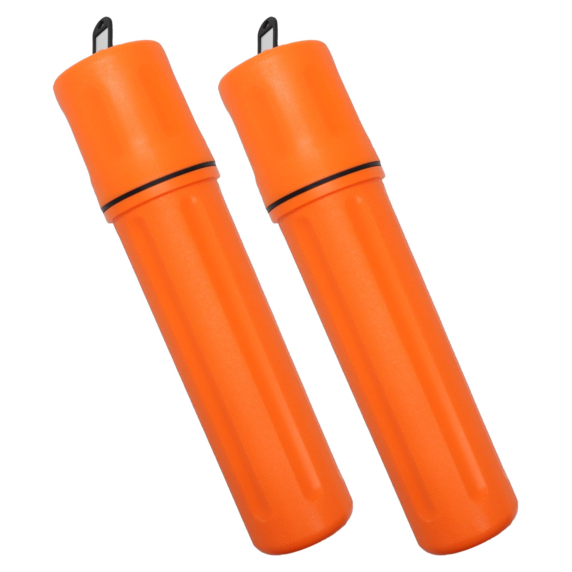 Blue Demon SMAW/Stick Welding Electrode Storage Tube, 3” x 14”, waterproof, airtight, 2 Pack, Orange