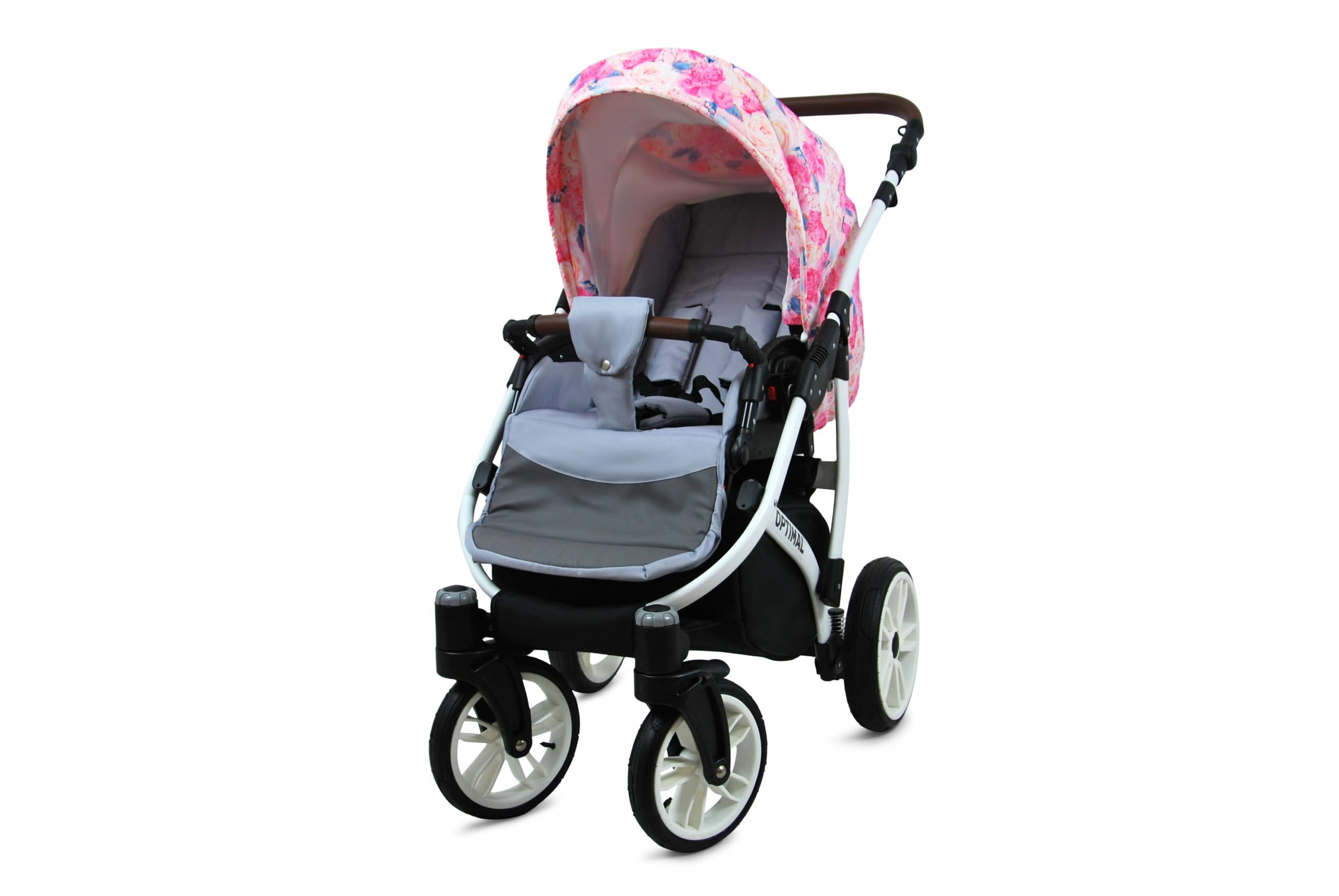 BabyLux® Carrito de Bebé Sistema de Viaje Set 3 en 1 - Optimal - incl. Capazo, Silla de Paseo, Silla Coche - Cochecito - con Bolso cambiador, Cubierta para la lluvia, Mosquitera etc.