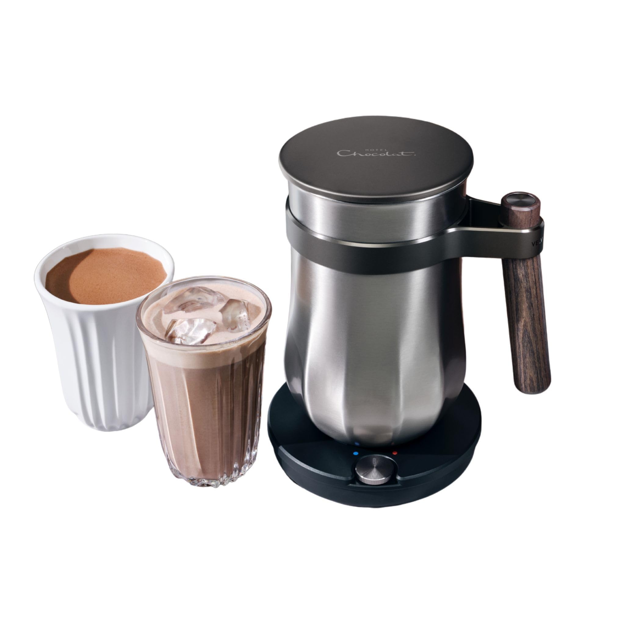 Hotel Chocolat The Velvetiser Hot Chocolate Machine System, Pewter Edition