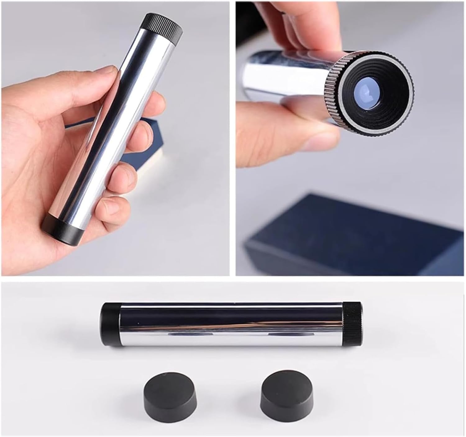 Handheld Diffraction Spectroscope, Pocket Gem Full Spectrum Prism Spectroscope, 8mm Eyepiece, Quick Identification Gemstone, for Antique, Jewelers, Fairs