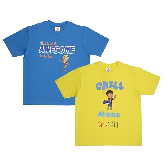 Vir The Robot Boy Cotton T-Shirts for Boys/Girls (Unisex) Vtrb-0107-03