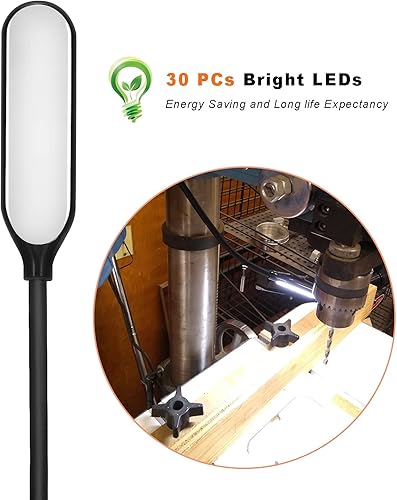 Miniatura 4 de Luz para máquina de coser, base magnética, luz de trabajo LED con cuello de cisne flexible para máquina de coser, taladradoras, bancos de trabajo