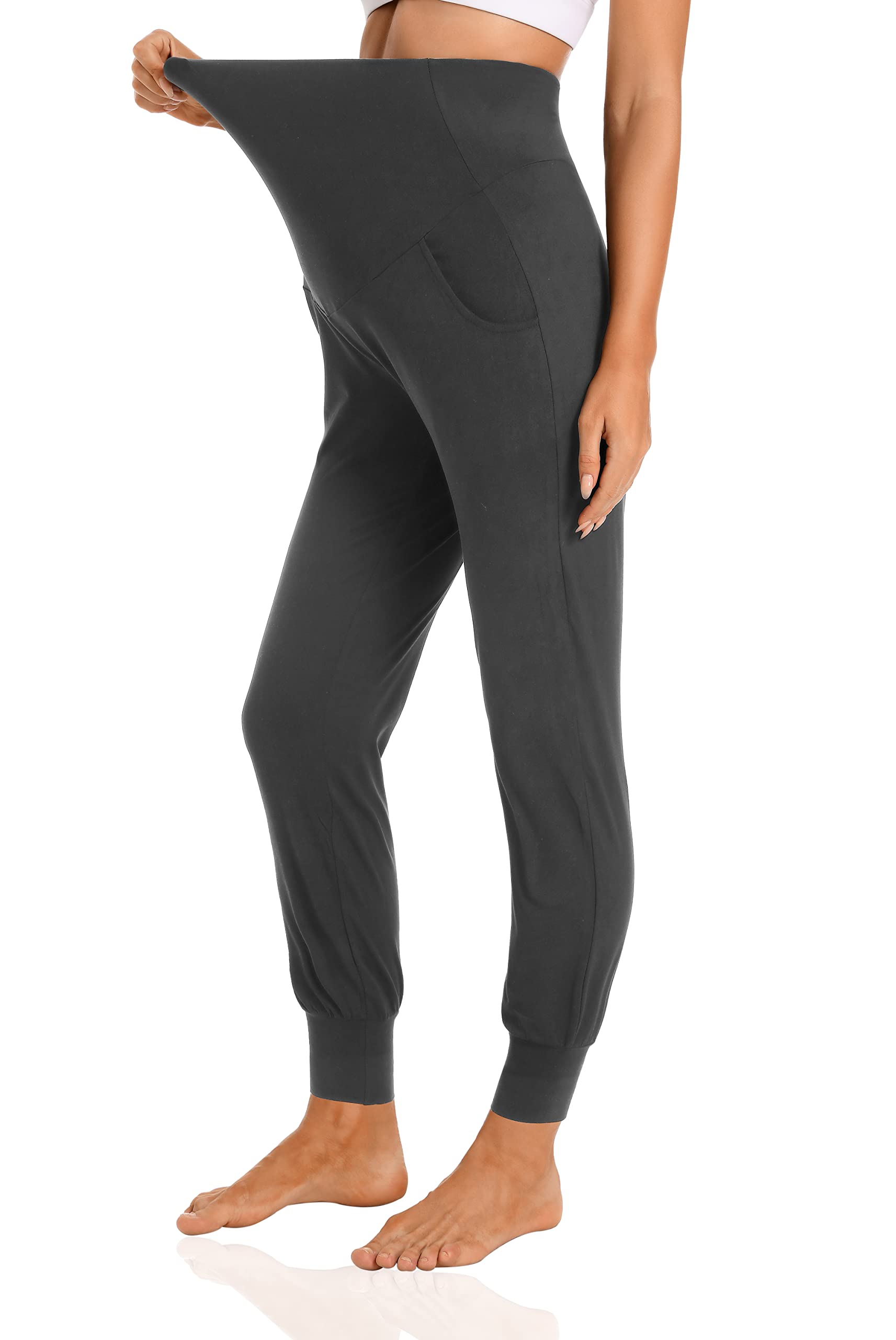 V VOCNI Pantalones cortos de maternidad para mujer, para correr, hacer ejercicio, yoga, caminar